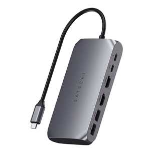 Šakotuvas Satechi USB-C Multimedia Adapter M1, pilkas