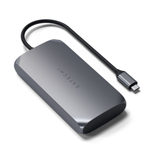 Šakotuvas Satechi USB-C Multimedia Adapter M1, pilkas