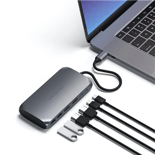 Satechi USB-C Multimedia Adapter M1, gray - USB hub