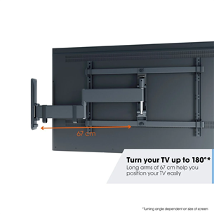 Vogel's TVM 3643 Full-Motion, 180°, 40'' - 77'', черный - Настенное крепление для телевизора
