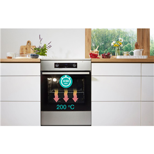 Gorenje, ретро, 70 л, черный - Отдельностоящая керамическая плита