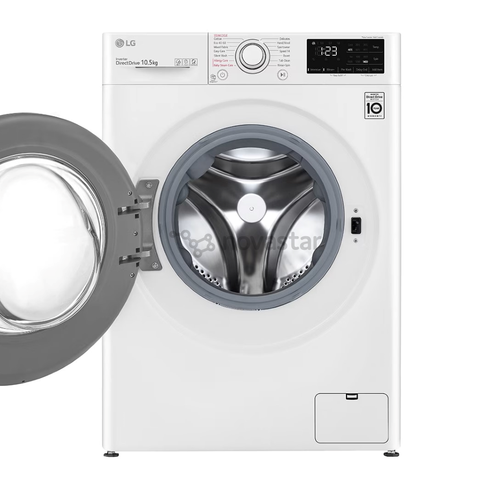 LG, 10,5 кг, глубина 56,5 см, 1400 об/мин - Стиральная машина с передней загрузкой
