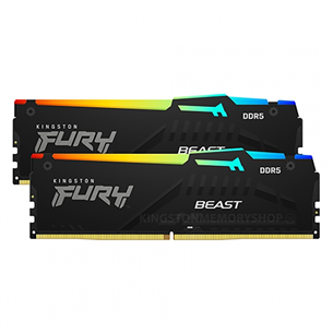 Kingston RAM Fury Beast 32 ГБ DDR5-6000 Kit2 RGB - Память RAM