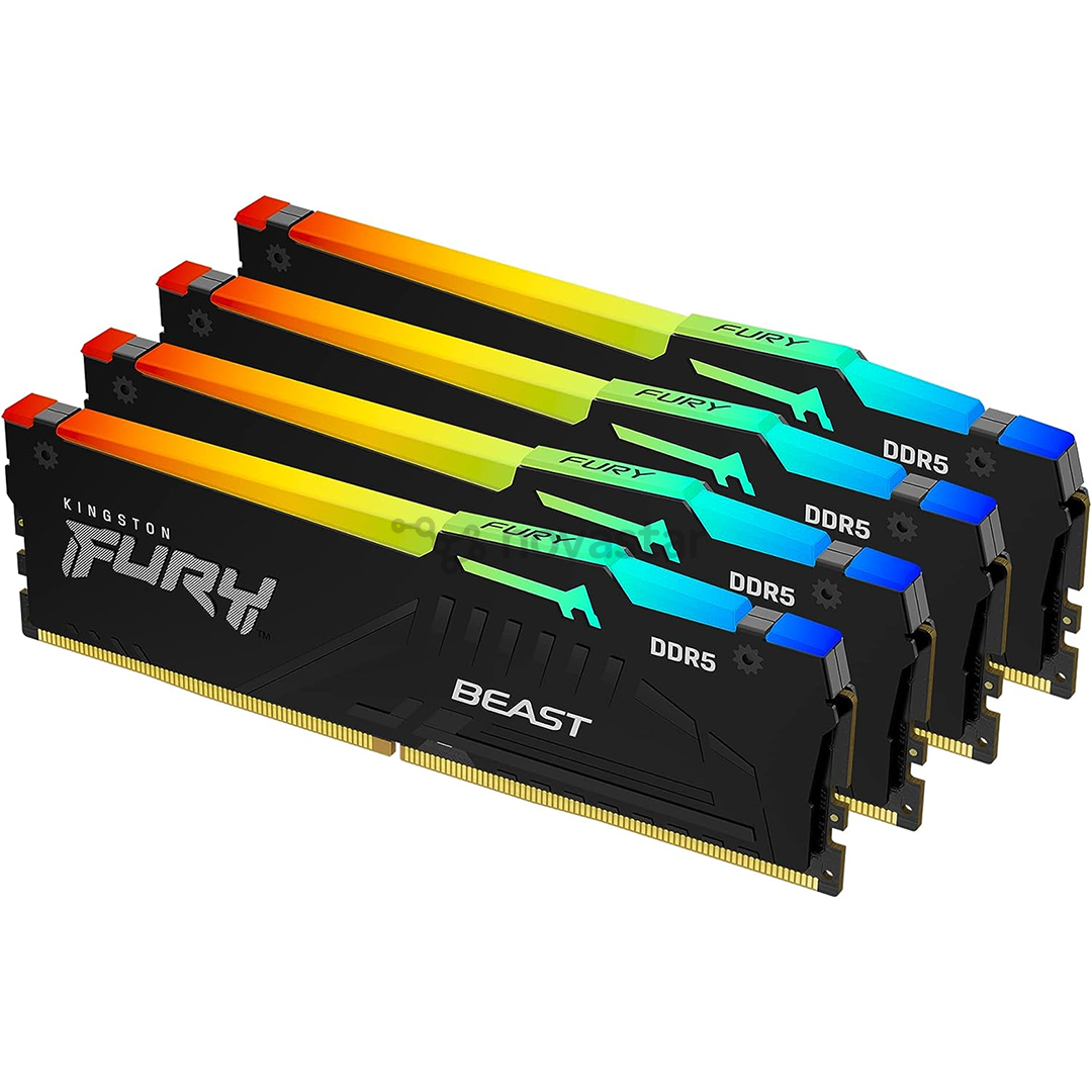 Kingston RAM Fury Beast 128 ГБ DDR5-5600 RGB - Память RAM