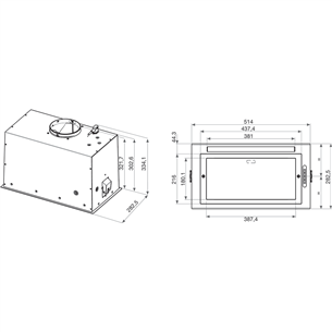 Whirlpool, 395 m³/h, plotis 51,4 cm, inox - Gartraukis