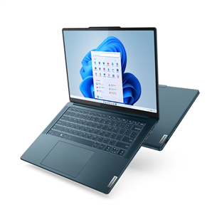 Nešiojamas kompiuteris Lenovo Yoga Pro 9 14IRP8, 14,5'', 4K, Mini LED, touch, i7, 32 GB, 1 TB, RTX 4050, SWE, tidal teal 83BU000YMX