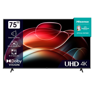 Televizorius Hisense 75A6K, 75'', Ultra HD, LED LCD 75A6K