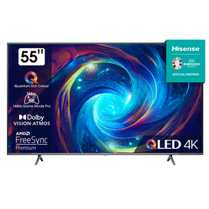 Televizorius Hisense E7KQ PRO, 55'', Ultra HD, QLED 55E7KQPRO