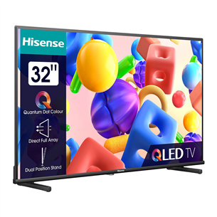 Hisense A5KQ, 32", Full HD, QLED, black - TV 32A5KQ