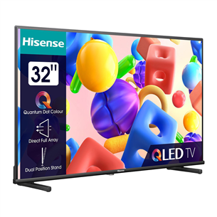 Hisense A5KQ, 32", Full HD, QLED, black - Televizorius