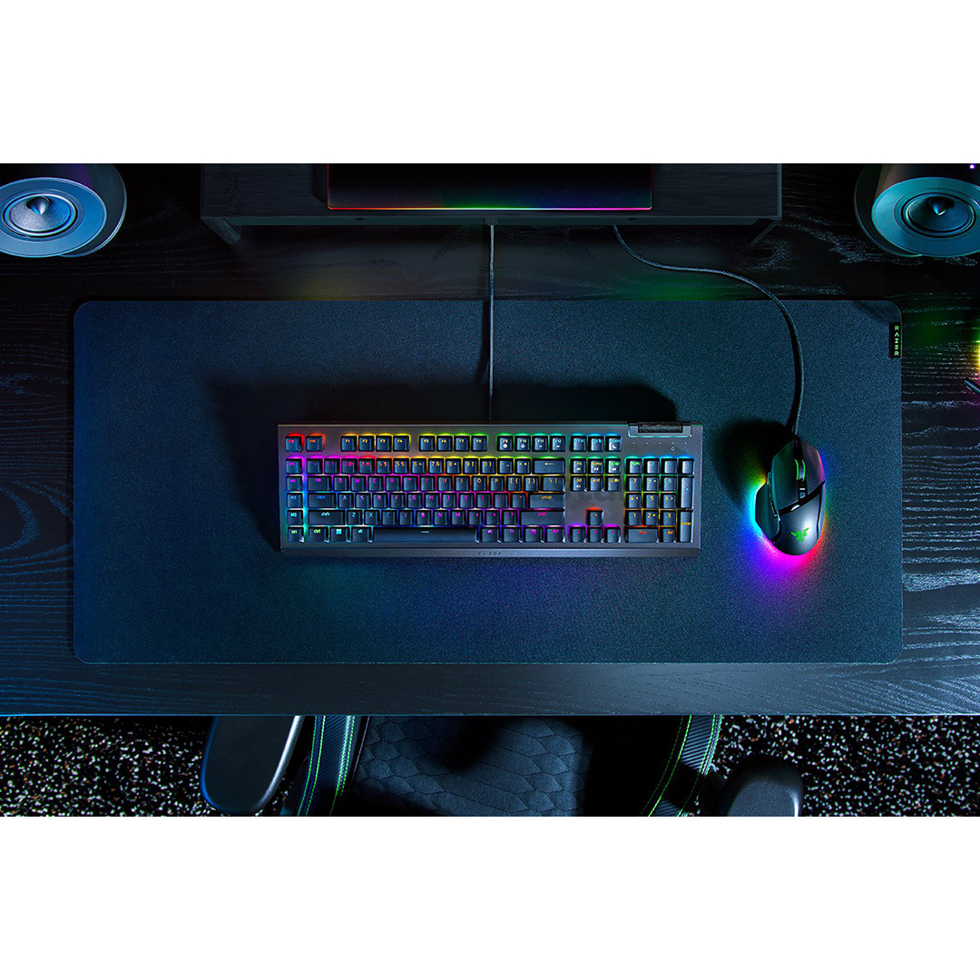 Razer BlackWidow V4 X, Green Switch, механическая, US, черный - Клавиатура