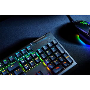 Klaviatūra Razer BlackWidow V4 X, Green Switch, mechanical, US, black