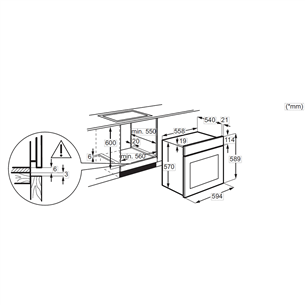 Orkaitė Electrolux EOD5H70BX, 600 SteamBake, 65 L, inox