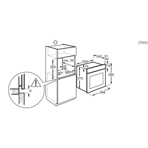 Orkaitė Electrolux EOD5H70BX, 600 SteamBake, 65 L, inox