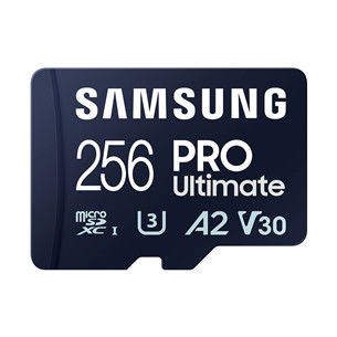 Samsung PRO Ultimate, microSDXC, SD adapteris, 256 GB - Atminties kortelė