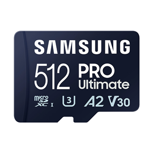 Samsung PRO Ultimate, microSDXC, SD adapteris, 512 GB - Atminties kortelė MB-MY512SA/WW