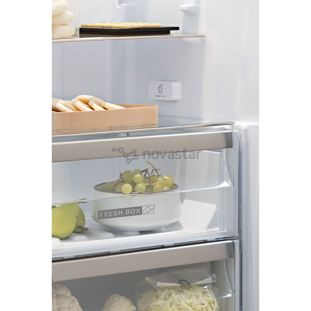 Whirlpool, 364 L, 188 cm, stainless steel - Šaldiklis