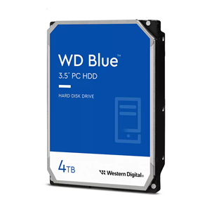 Western Digital WD Blue, 4 ТБ, 3,5'', SATA, 5400 об/мин, 256 МБ - Жесткий диск HDD