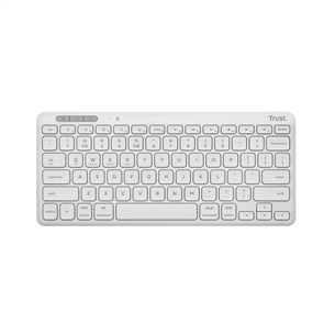 Klaviatūra Trust Lyra Compact, US, white, belaidė 25097