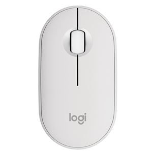 Pelė Logitech Pebble Mouse 2 M350s BT, white, belaidė 910-007013