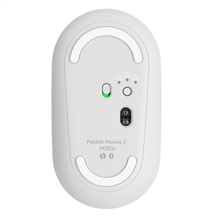 Pelė Logitech Pebble Mouse 2 M350s BT, white, belaidė