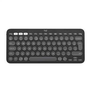 Klaviatūra Logitech Pebble Keys 2 K380s, SWE, black, belaidė