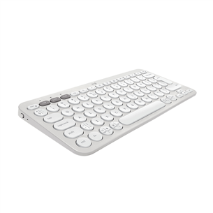 Klaviatūra Logitech Pebble Keys 2 K380s, SWE, white, belaidė