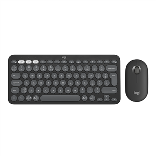 Klaviatūra ir pelė Logitech Pebble 2 Combo, SWE, black