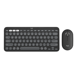 Klaviatūra ir pelė Logitech Pebble 2 Combo, US, black