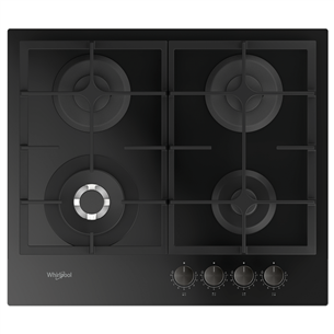 Whirlpool, width 59 cm, black - Built-in gas hob AKTL629NB1