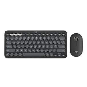 Klaviatūra ir pelė Logitech Pebble 2 Combo for Mac, US, black 920-012244
