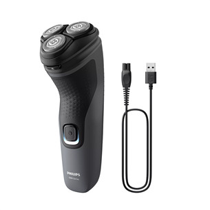 Barzdaskutė Philips Shaver 1000 Series, tamsiai pilka
