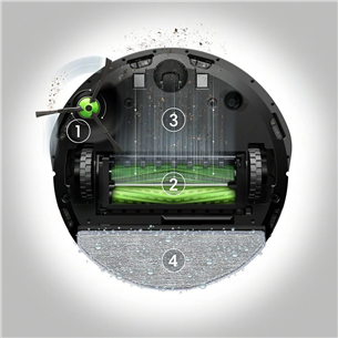 Dulkių siurblys robotas iRobot Roomba Combo® i8+, Wet & Dry, black