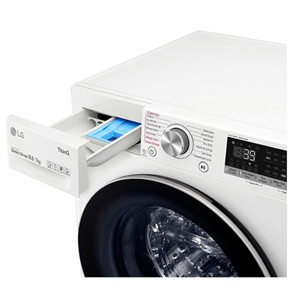 LG V700 series, 10,5 kg, depth 56.5 cm, 1400 rpm - Washer-Dryer Combo