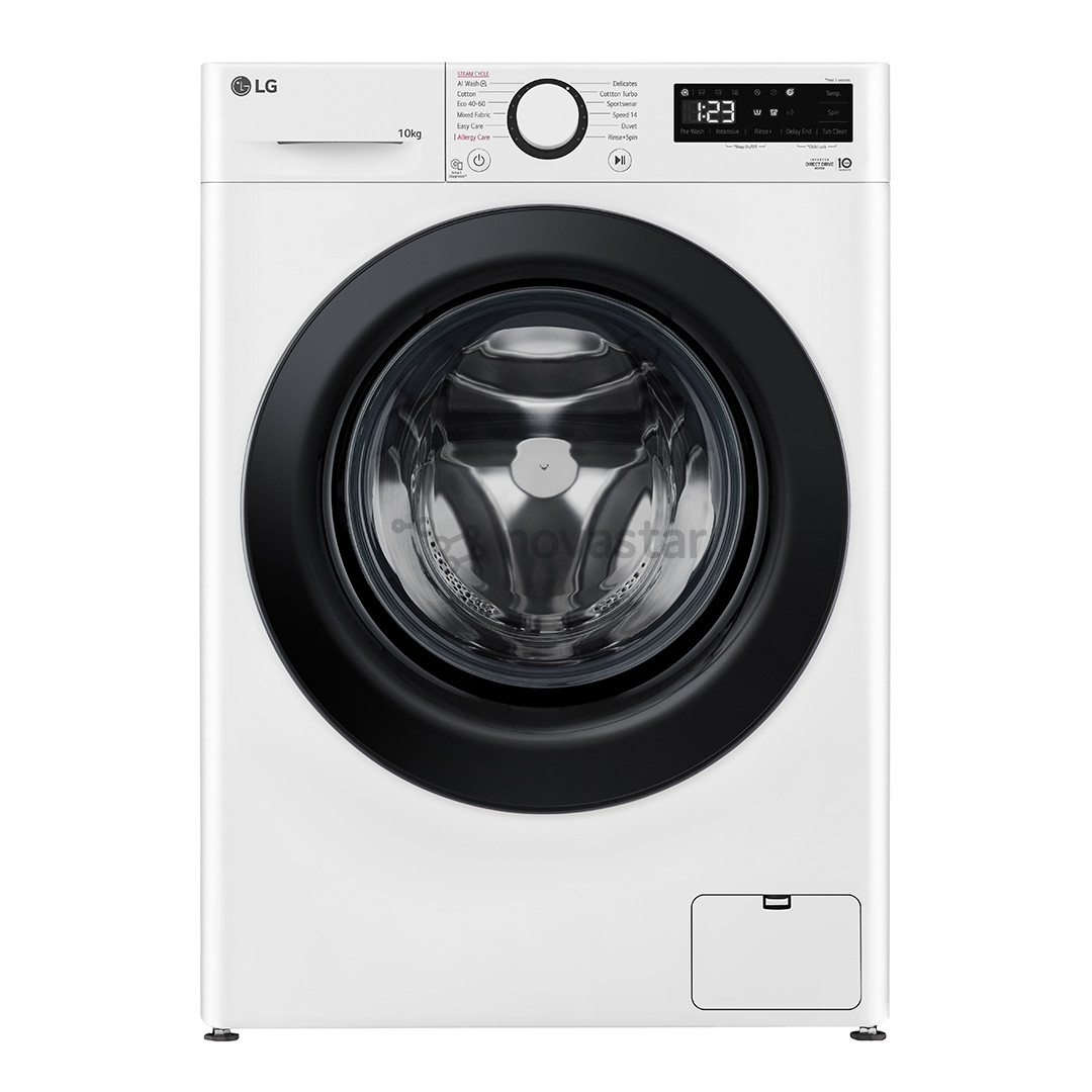 LG F4WR510SBW, 10 kg, 55 cm, 1400 aps./min. - Skalbimo mašina