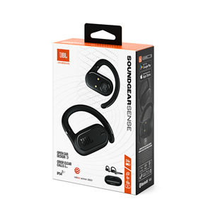 JBL Soundgear Sense, black - True-wireless sport earbuds