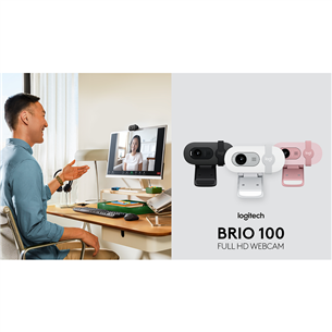 Web kamera Logitech Brio 100, FHD, graphite