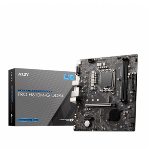 MSI, Intel H610, LGA1700, DDR4, mATX - Pagrindinė plokštė PROH610M-GDDR4