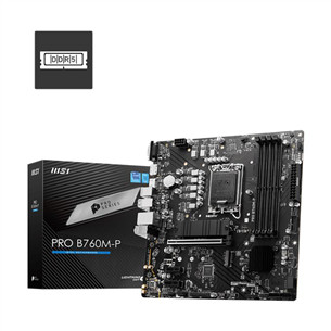 MSI, Intel B760, LGA1700, DDR5, mATX - Mainboard