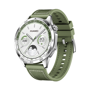 Huawei Watch GT4, 46 mm, stainless steel/green - Išmanusis laikrodis 55020BGV