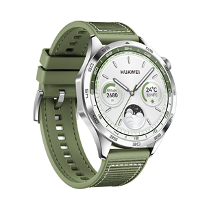 Huawei Watch GT4, 46 mm, stainless steel/green - Išmanusis laikrodis