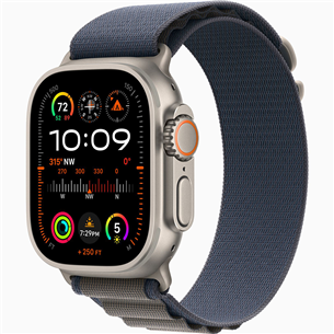 Išmanusis laikoridis Apple Watch Ultra 2, 49 mm, Alpine Loop, Small, blue MREK3EL/A