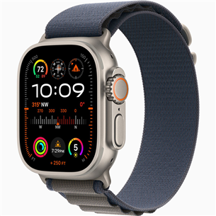 Išmanusis laikoridis Apple Watch Ultra 2, 49 mm, Alpine Loop, Medium, blue MREP3EL/A