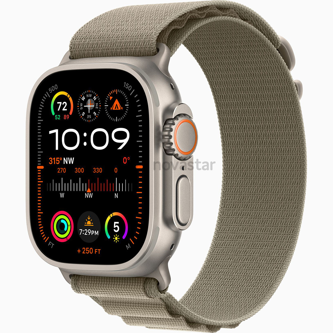 Apple Watch Ultra 2, 49 мм, Alpine Loop, Small, зеленый - Смарт-часы