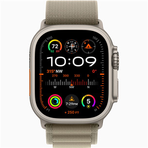 Apple Watch Ultra 2, 49 мм, Alpine Loop, Small, зеленый - Смарт-часы