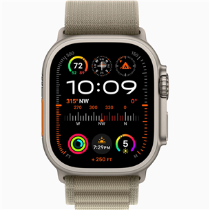Apple Watch Ultra 2, 49 mm, Alpine Loop, Small, olive - Smartwatch