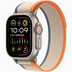 Apple Watch Ultra 2, 49 мм, Trail Loop, S/M, оранжевый/бежевый - Смарт-часы