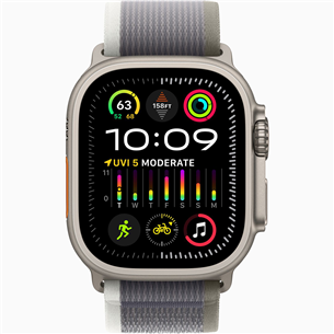 Išmanusis laikrodis Apple Watch Ultra 2, 49 mm, Trail Loop, S/M, green/grey