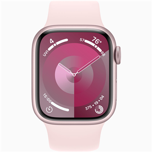 Apple Watch Series 9 GPS, 41 мм, Sport Band, M/L, розовый - Смарт-часы