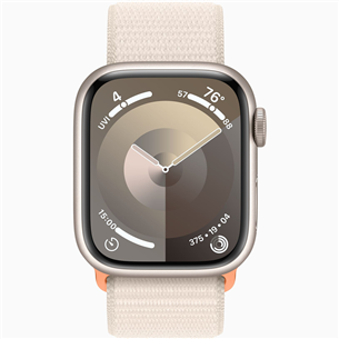 Apple Watch Series 9 GPS, 41 мм, Sport Loop, бежевый - Смарт-часы